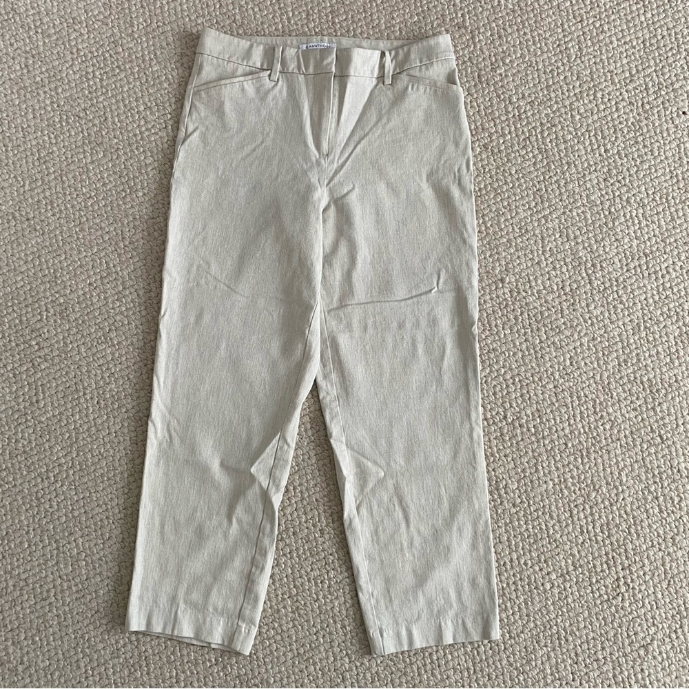 41 Hawthorn Cream Ankle Pants Women’s Size 8